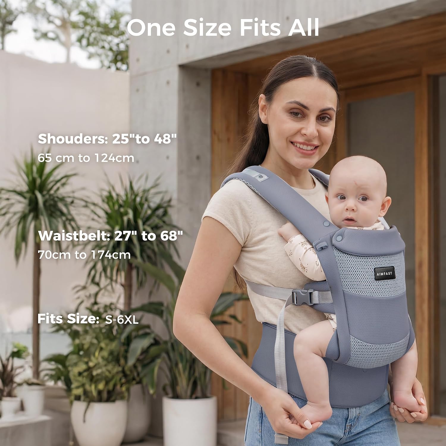 Detalle de Aimfast Baby Carrier 3D Air Mesh