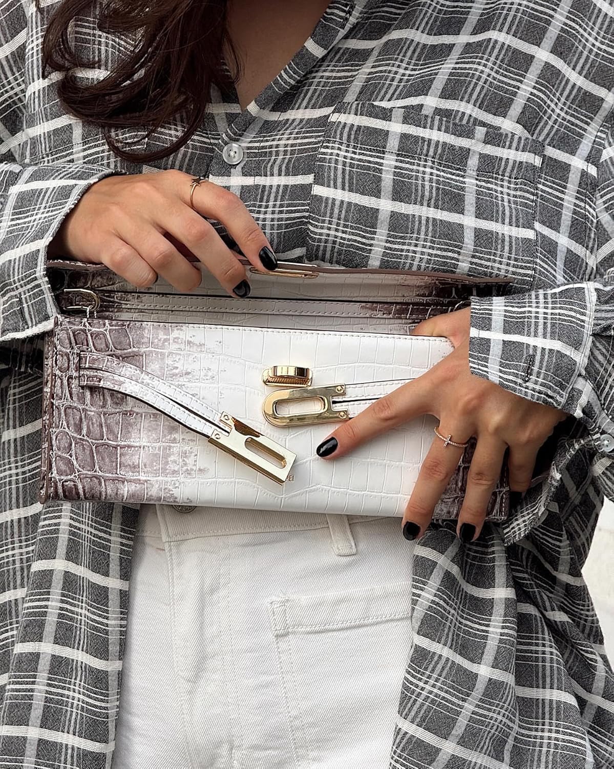 Detalle de JW PEI Bria Borsa a Mano Da Donna: stile vegan e praticità