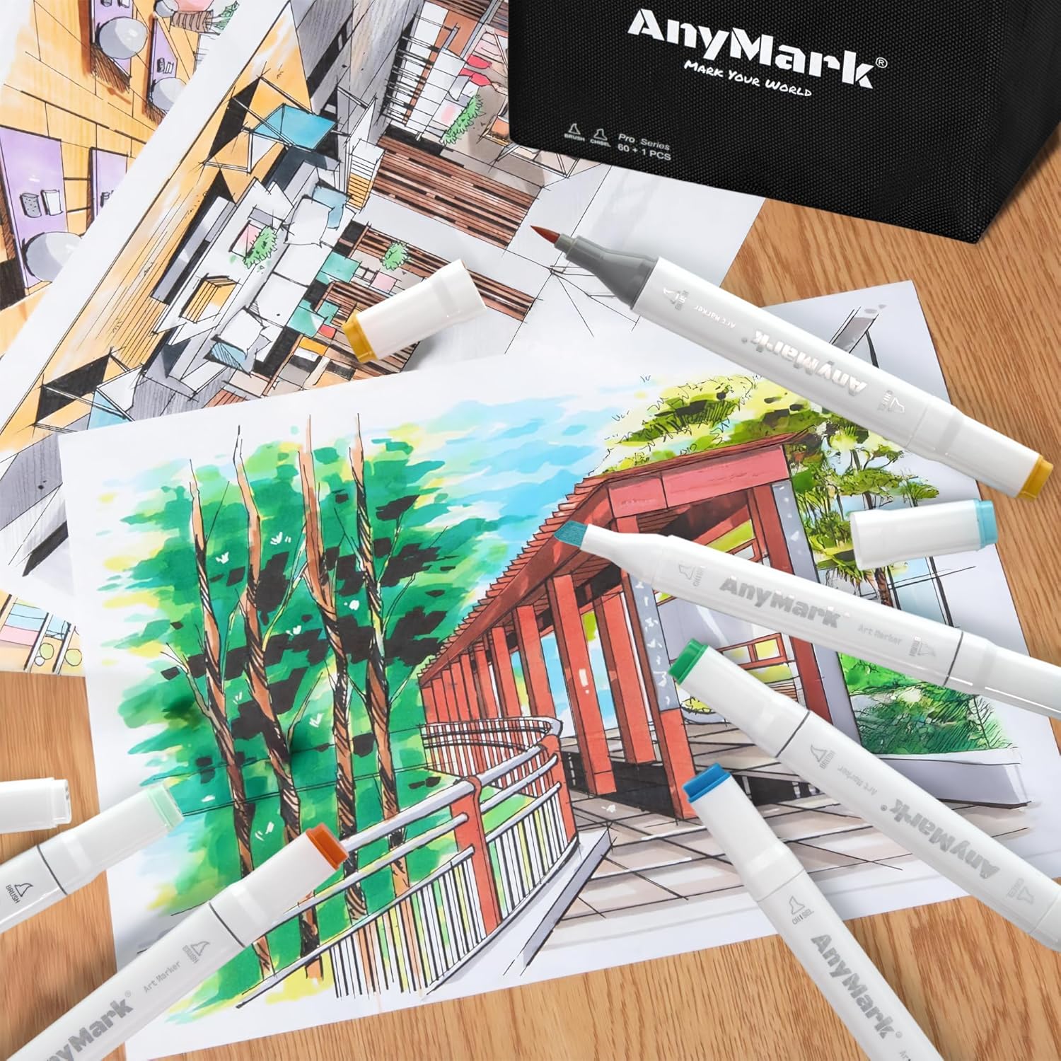 Thumbnail 5 de AnyMark Pennarelli alcool 100 colori 🎨