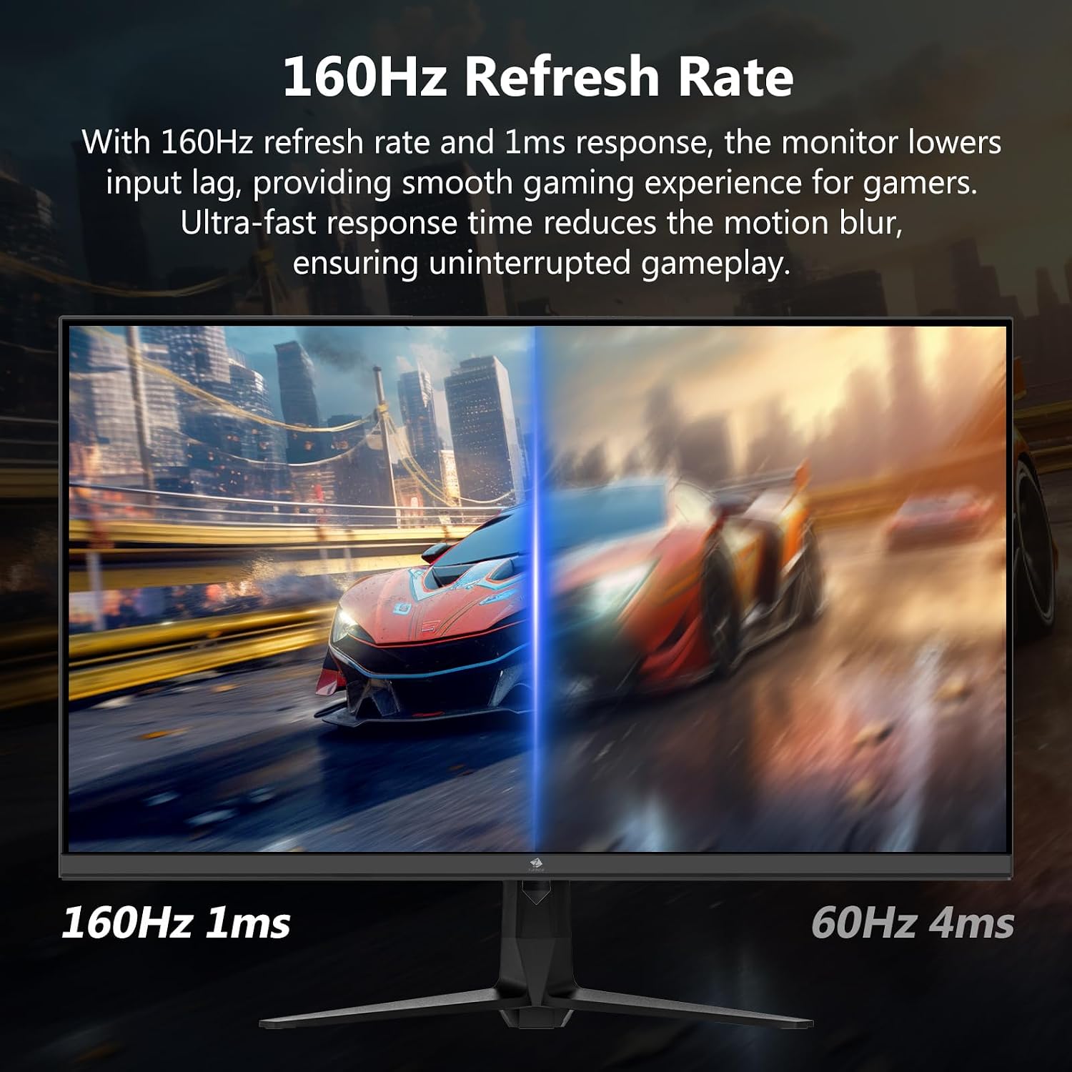 Thumbnail 2 de Z-Edge 27" 4K Gaming-Monitor mit 160 Hz, 1 ms, IPS und HDR10 (HDMI 2.1, DisplayPort 1.4) – Schwarz