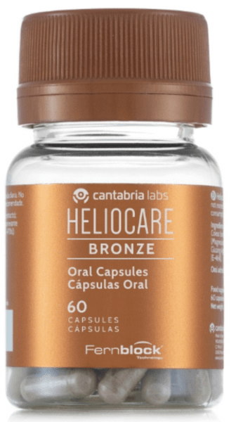 Detalle de Heliocare Bronze 60 cápsulas — complemento antioxidante diario
