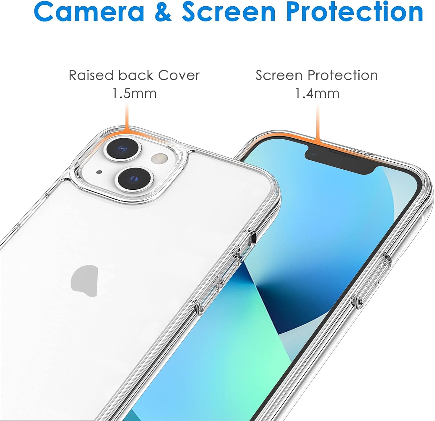 Thumbnail 4 de JETech Case for iPhone 13 6.1-Inch — Clear, Non-Yellowing, Shockproof Bumper Cover
