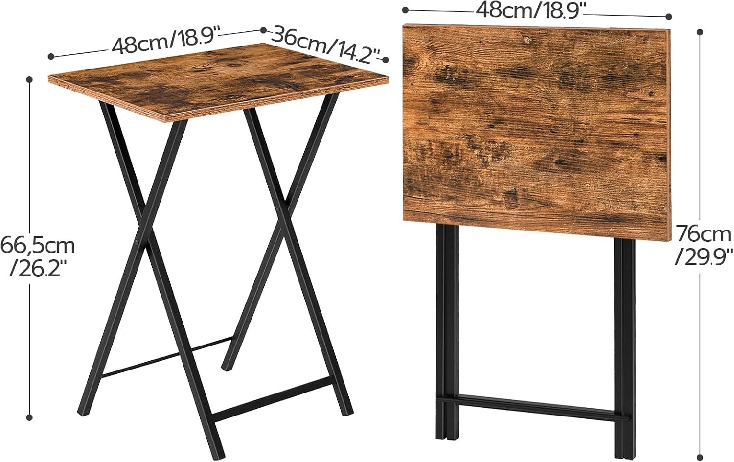 Detalle de HOOBRO EBF25BZ01 Side Table 48 x 36 cm