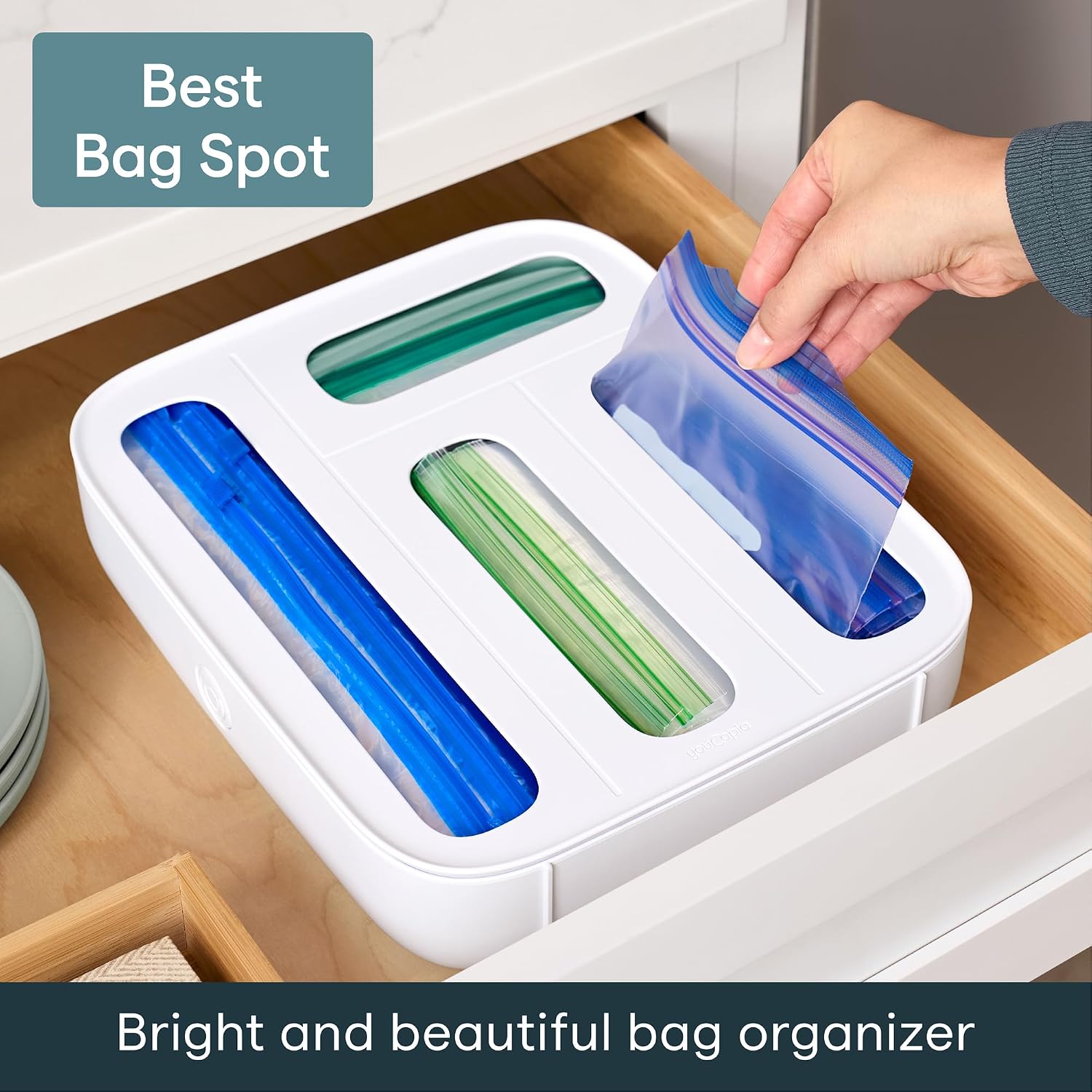 Detalle 2 de StoraBag 4-Slot Food Drawer Organizer