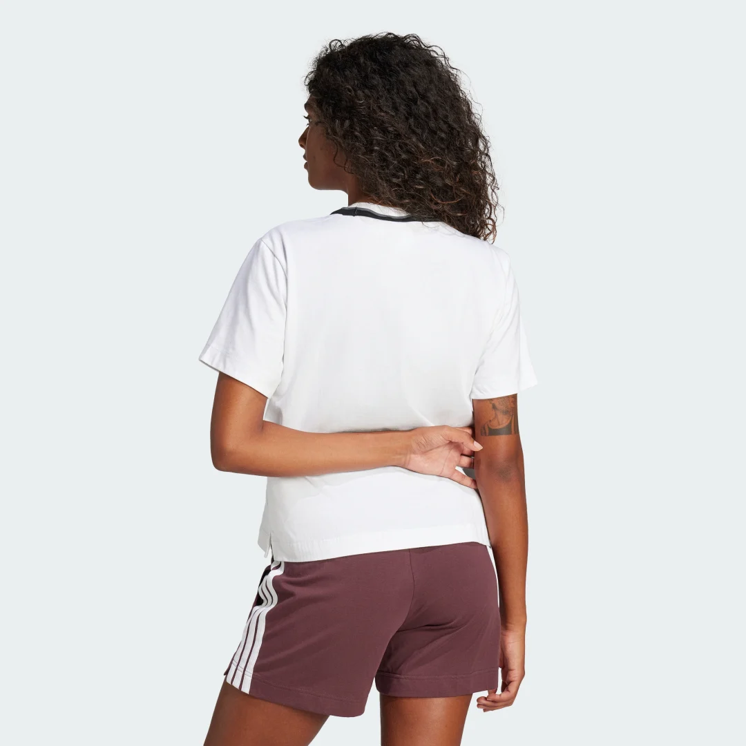 Thumbnail 1 de Camiseta Essentials Color Pop Cotton de Adidas — Blanco, para uso diario