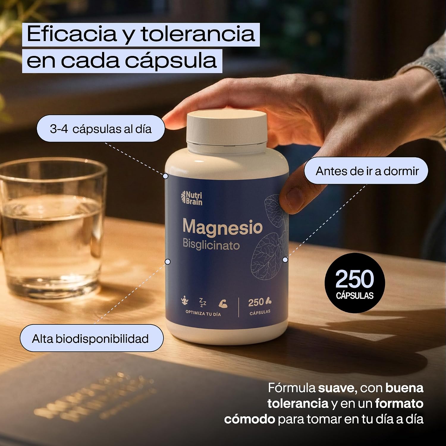 Thumbnail 4 de NUTRIBRAIN Magnesio Bisglicinato 250 cápsulas
