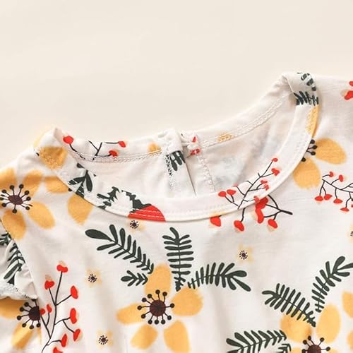 Thumbnail 4 de Juflam Baby-Mädchen Bekleidungsset mit Schleife, floraler Rüsche und Stirnband (3-teilig)