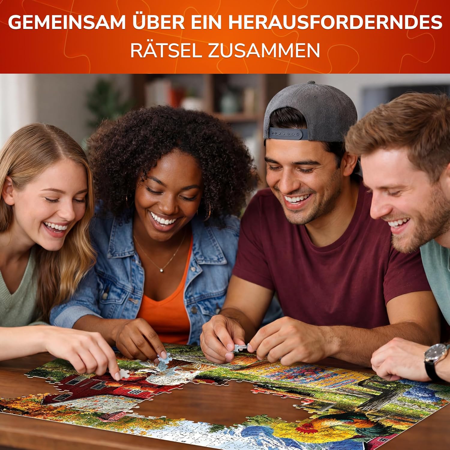 Thumbnail 5 de QUOKKA Puzzle Für Erwachsene – 500 Teile: Bauernhof-Collage, handgefertigt, FSC-zertifiziert