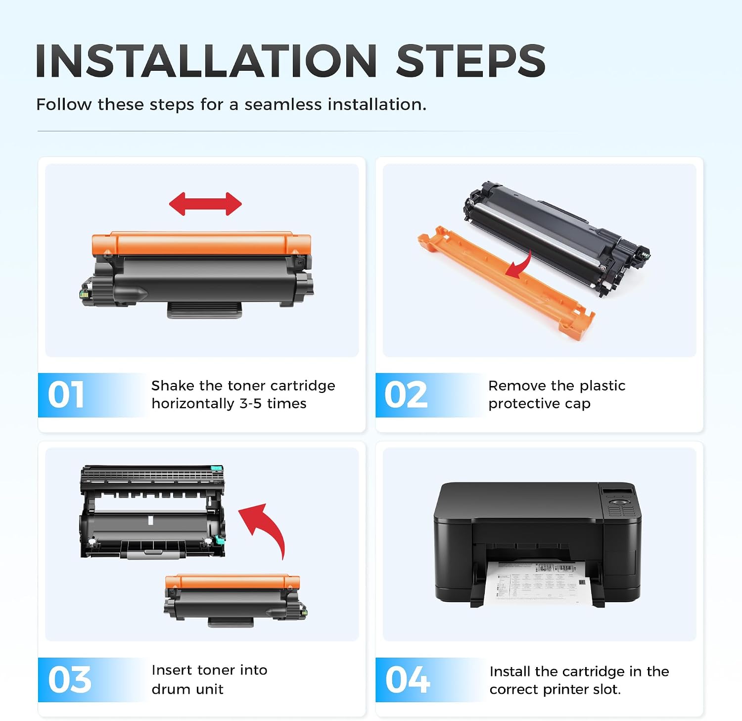 Thumbnail 3 de Mirrorvlix MR-US-BR-TN830XL-2B High-Yield Black Toner Cartridge, 2-Pack