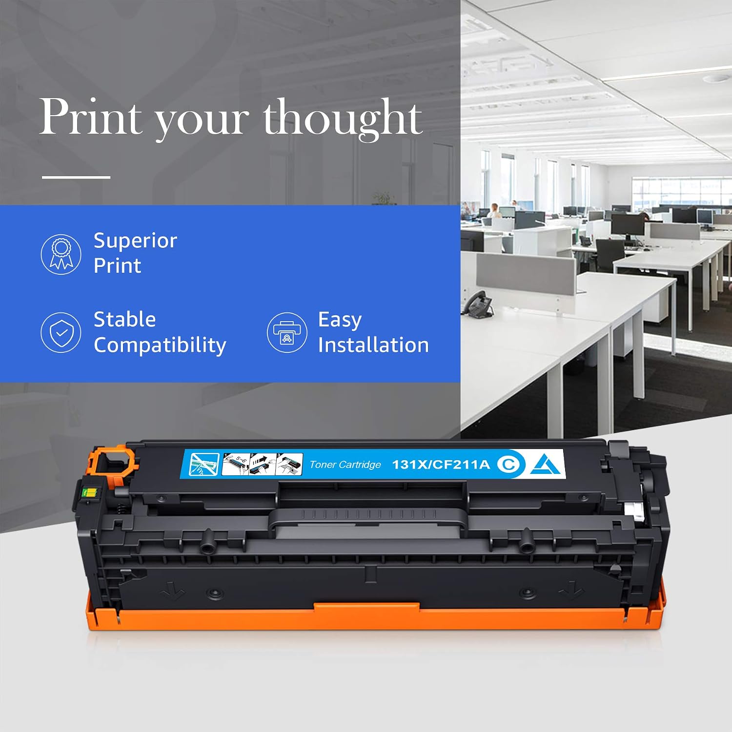 Thumbnail 1 de STAROVER kompatible Tonerkartuschen als Ersatz für HP 131X/131A (mit Chip) – für LaserJet/MFP mit passenden Modellreihen