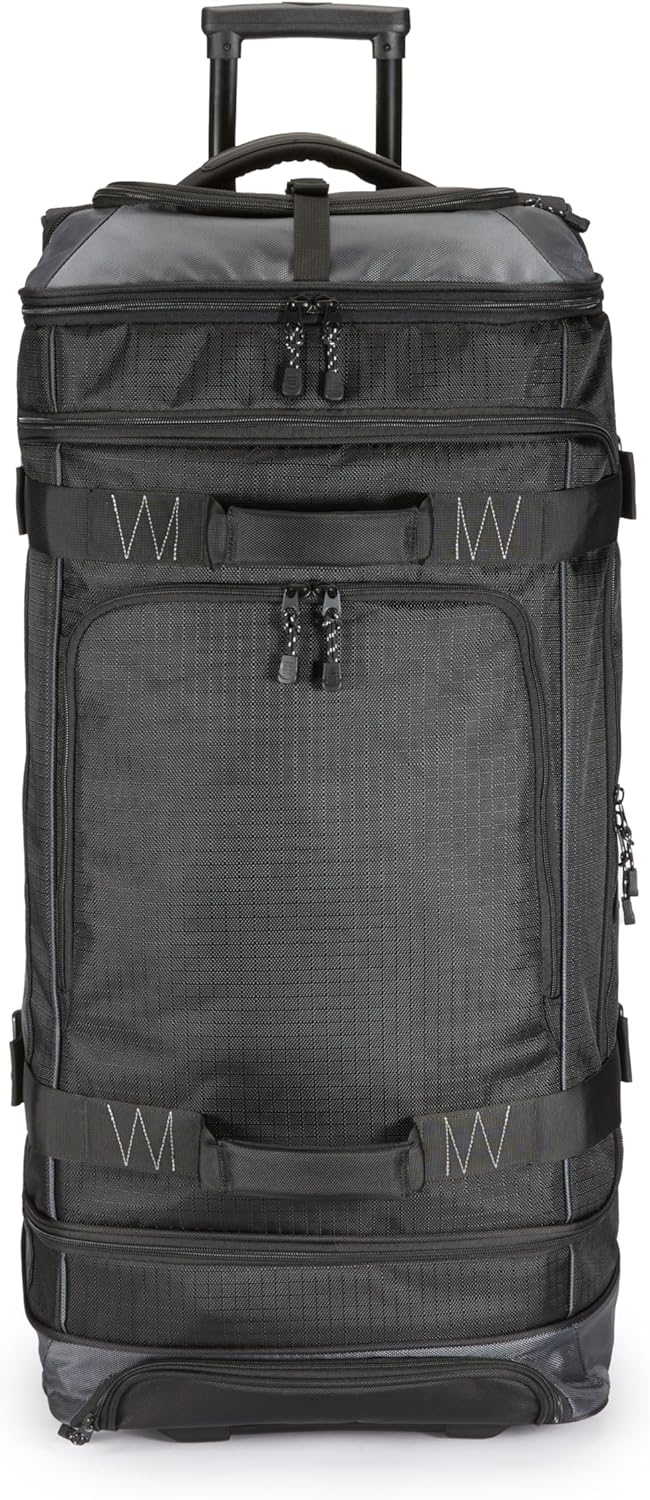 Detalle de Amazon Basics Bolsa de Viaje con Ruedas 🧳 Grande 89cm, Durable y Ligera