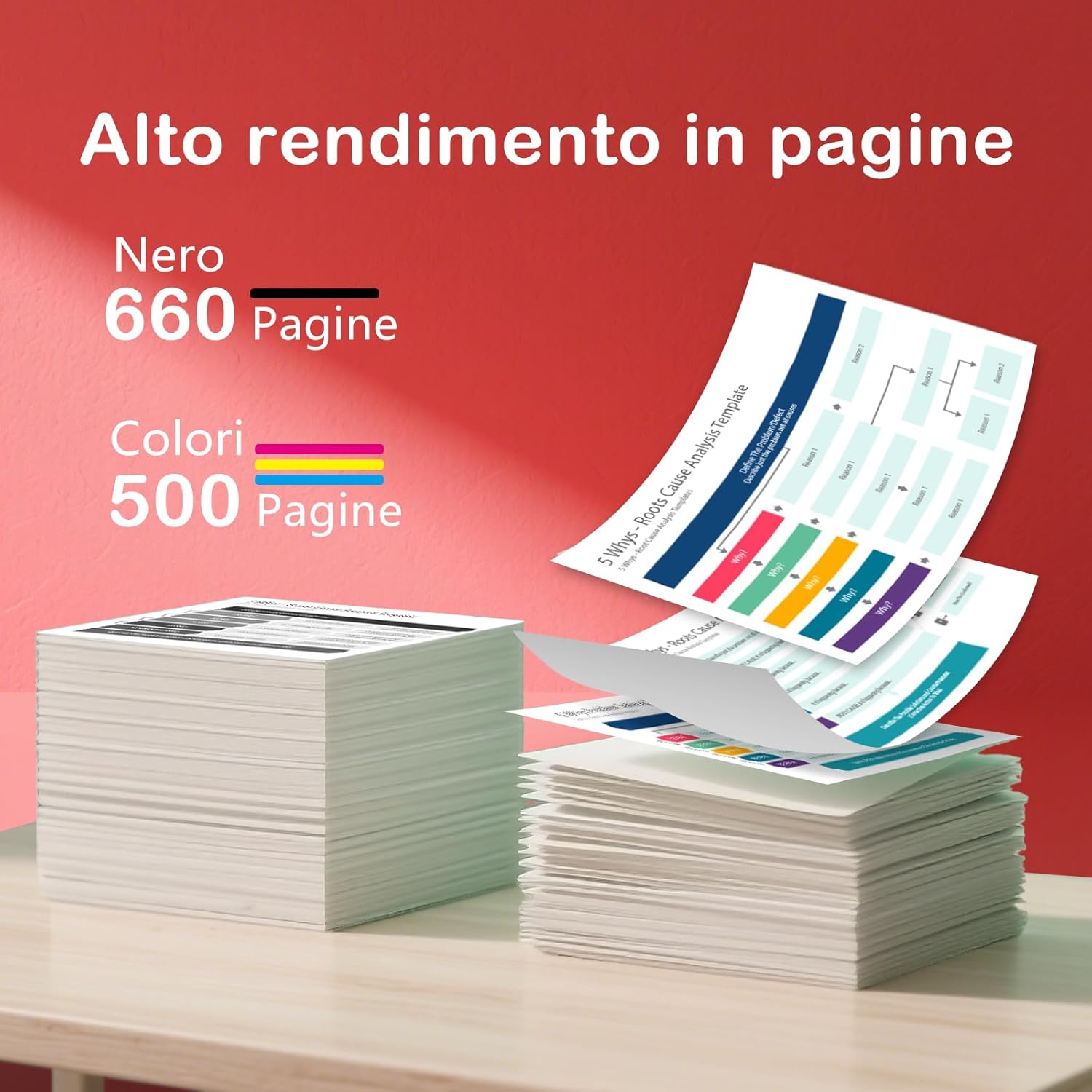 Detalle de TODOINK PG540XL CL541XL Nero e Colore: Cartucce XL per Canon TS/ MG e MX (2 Pack)