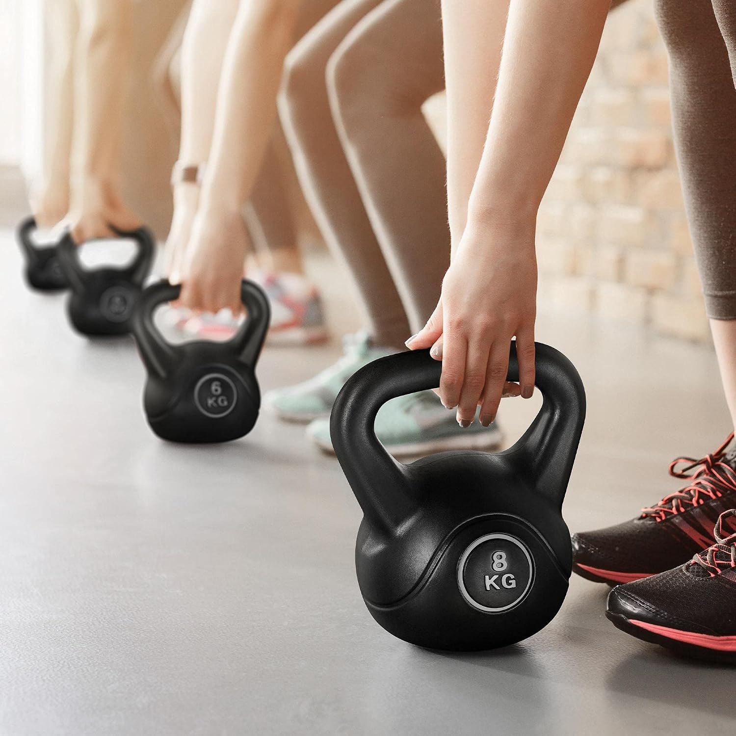 Thumbnail 2 de Yaheetech 20kg Kettlebell Set (4 pcs: 2kg, 4kg, 6kg, 8kg) for Home Fitness