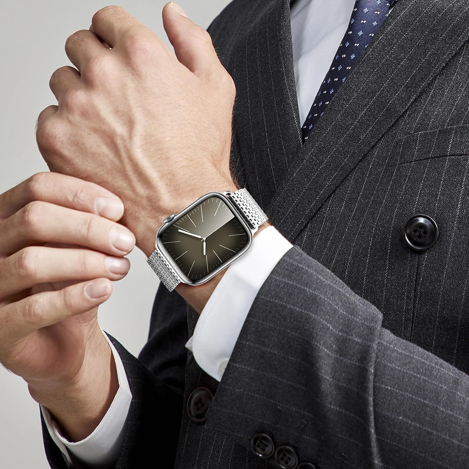 Thumbnail 6 de Anlinser Magnetic Stainless Steel Apple Watch Strap 42mm