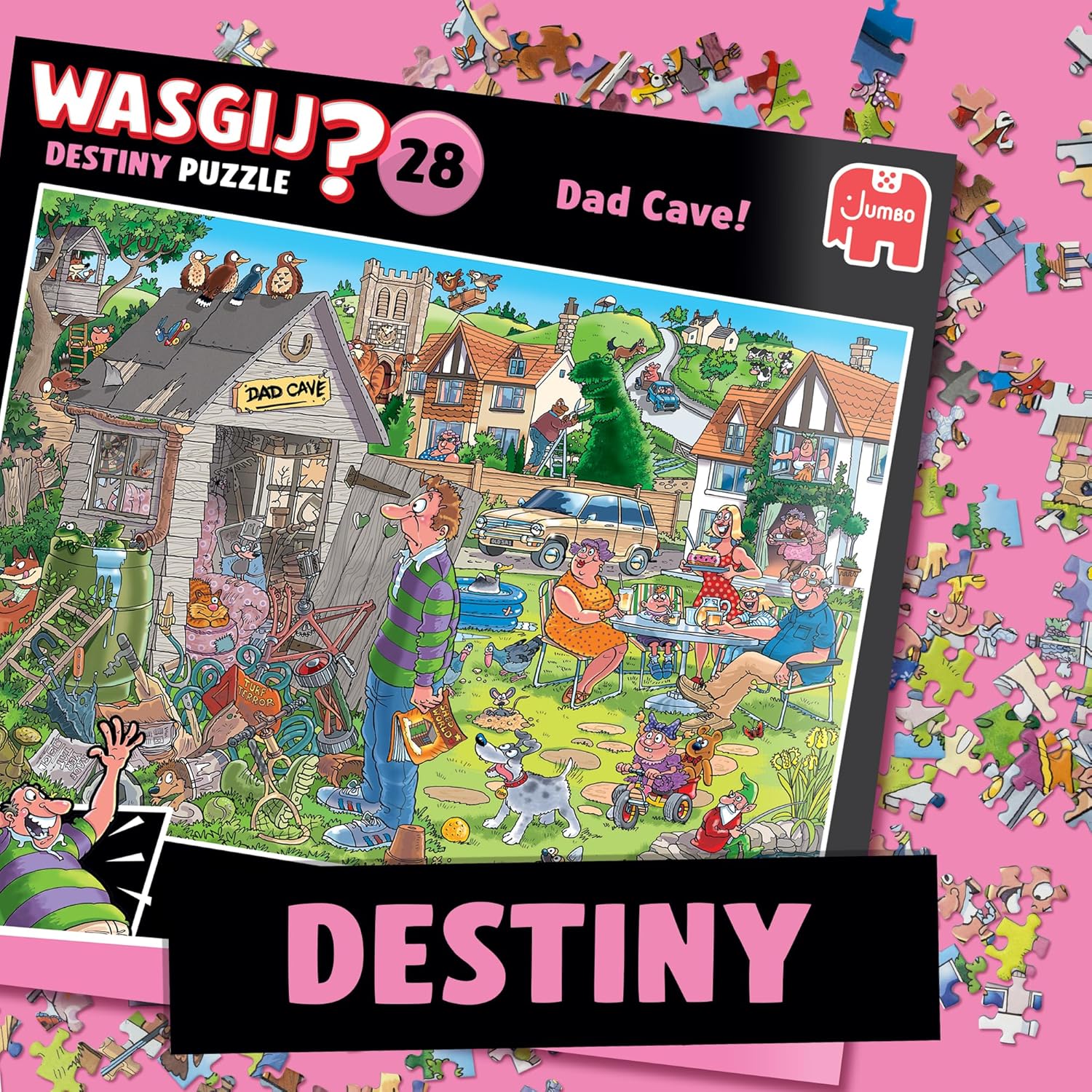 Thumbnail 2 de Wasgij Destiny 28: Dad Cave 1000 Piece Jigsaw Puzzle (Unique concept)