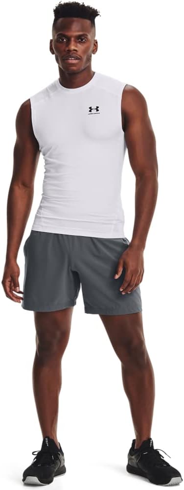 Thumbnail 2 de Under Armour Baselayer HG Comp Tanktop Weiß Herren – Kompressions-Top für intensives Training