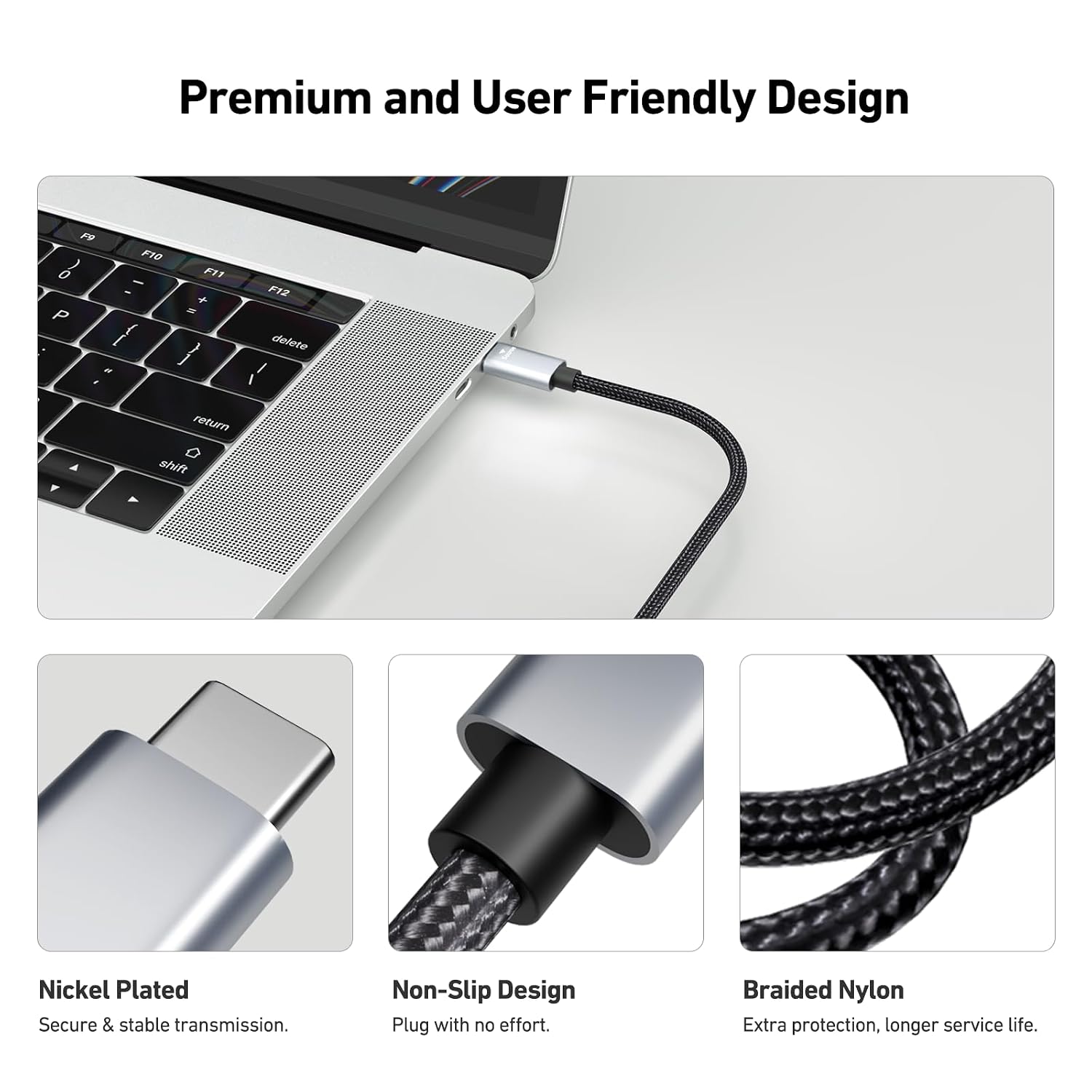 Thumbnail 6 de BENFEI USB C to HDMI Cable 1.8m – 4K@60Hz, Aluminium Shell, Thunderbolt 3/4 Compatible