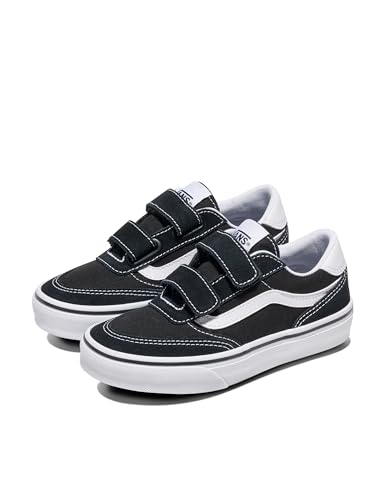 Detalle de Vans Brooklyn LS V Kids – Baskets unisex noir et blanc, taille 18 (pointure 2.5)