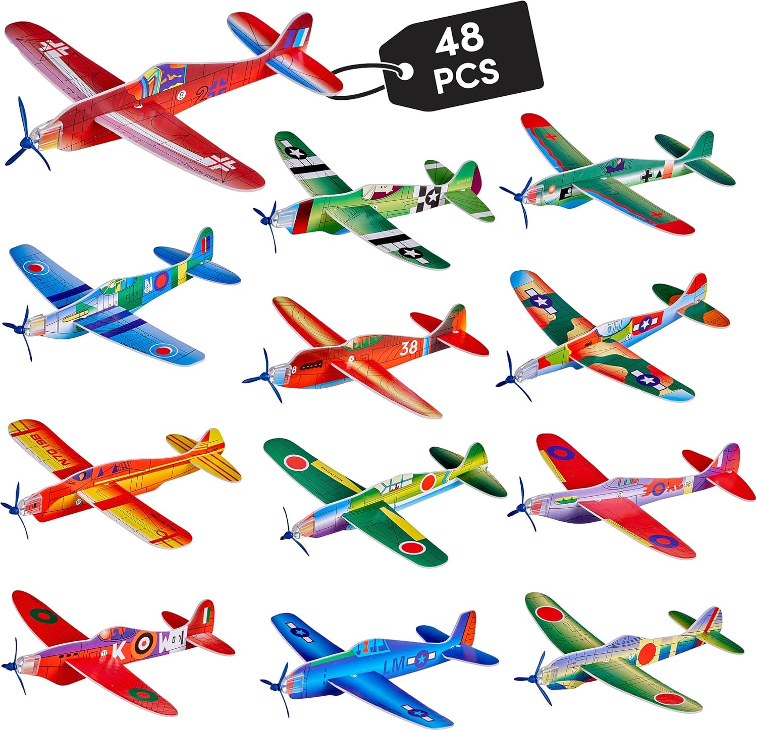 THE TWIDDLERS 48 Volanti Aeroplani 20 cm 🛩