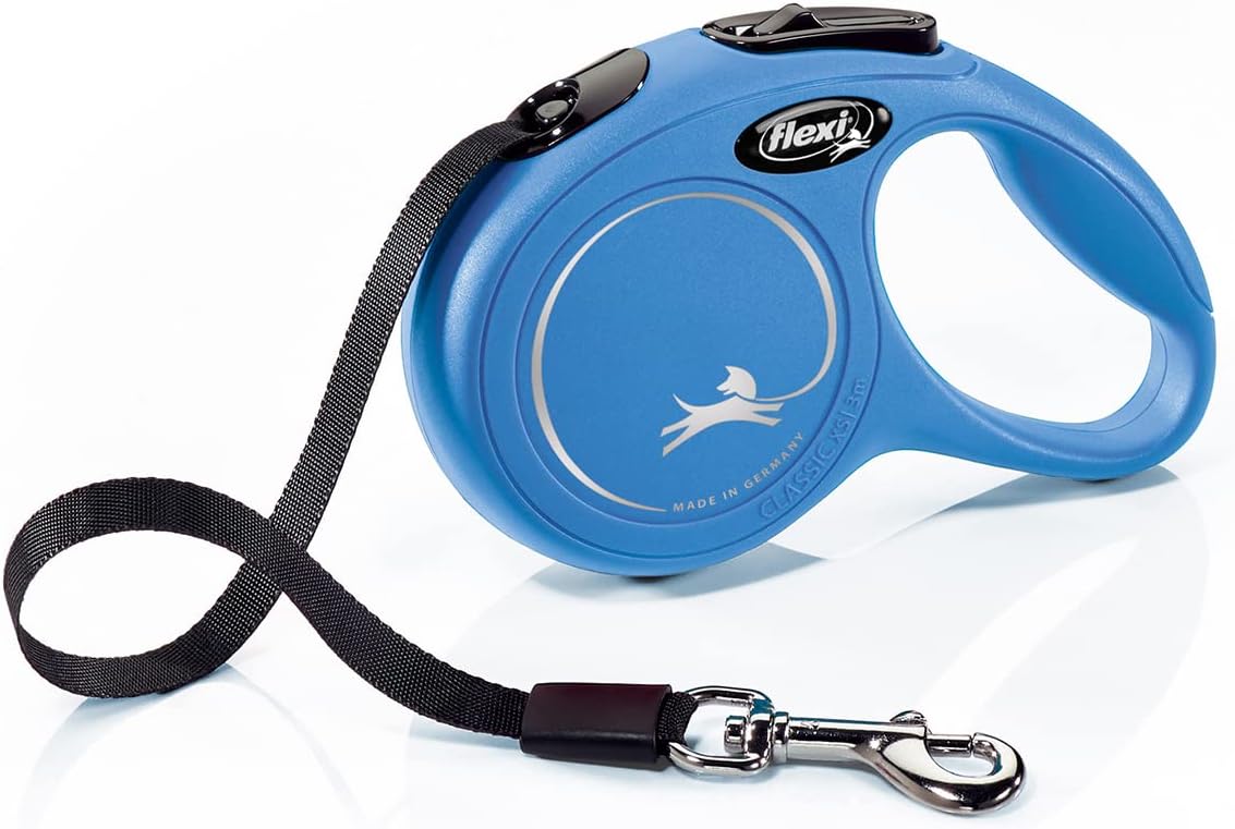 Detalle 2 de flexi Classic S Cinta 5 m negro — correa extensible para perros hasta 15 kg