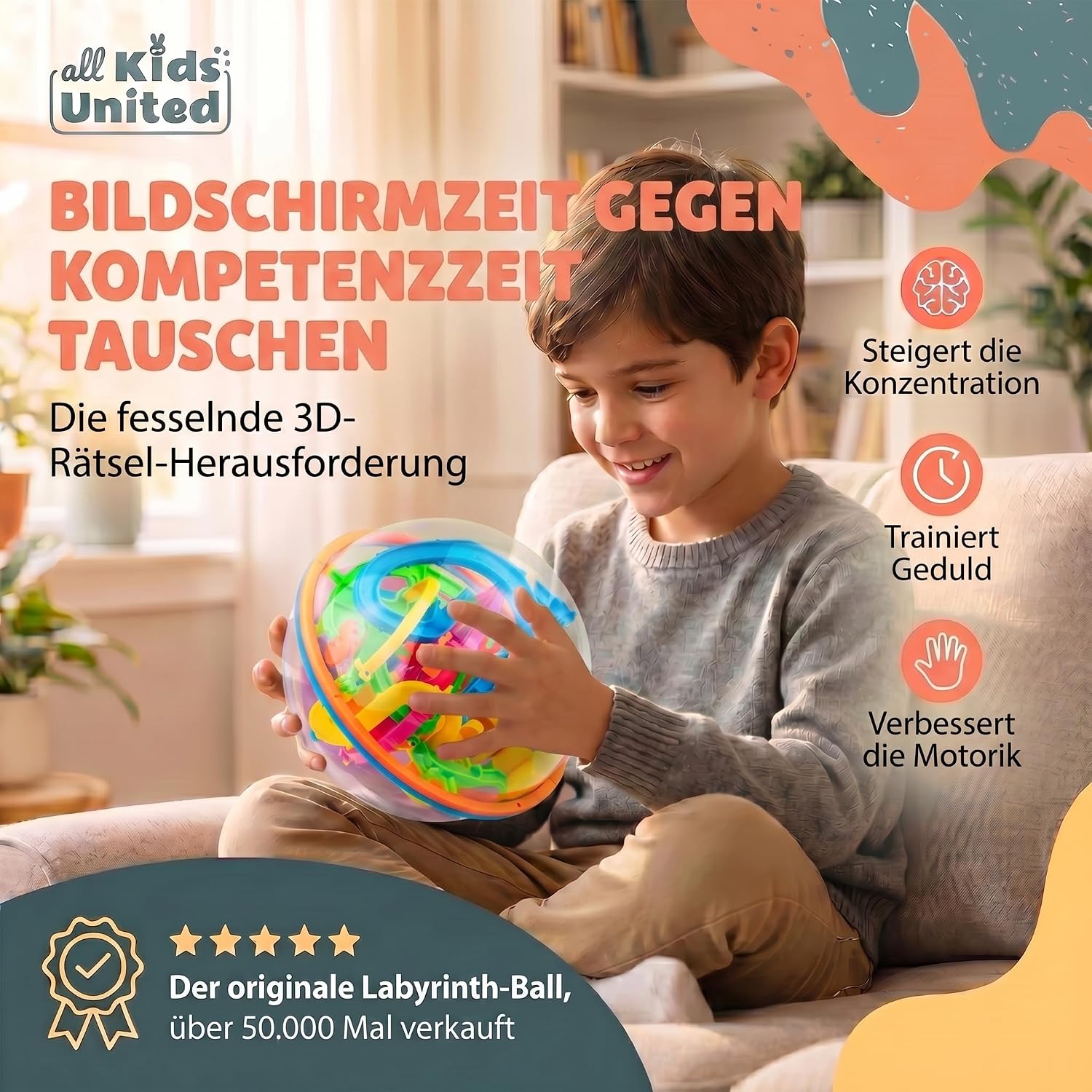 Detalle 2 de 3D Kugellabyrinth – Kugelspiel Magic Maze Kugel-Labyrinth (Advanced) – 3D Geschicklichkeitsspiel