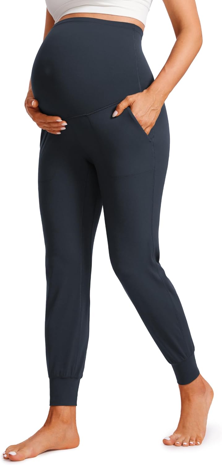 Detalle de CRZ YOGA Women's Butterluxe Maternity Joggers with Pockets – 28" High Waist