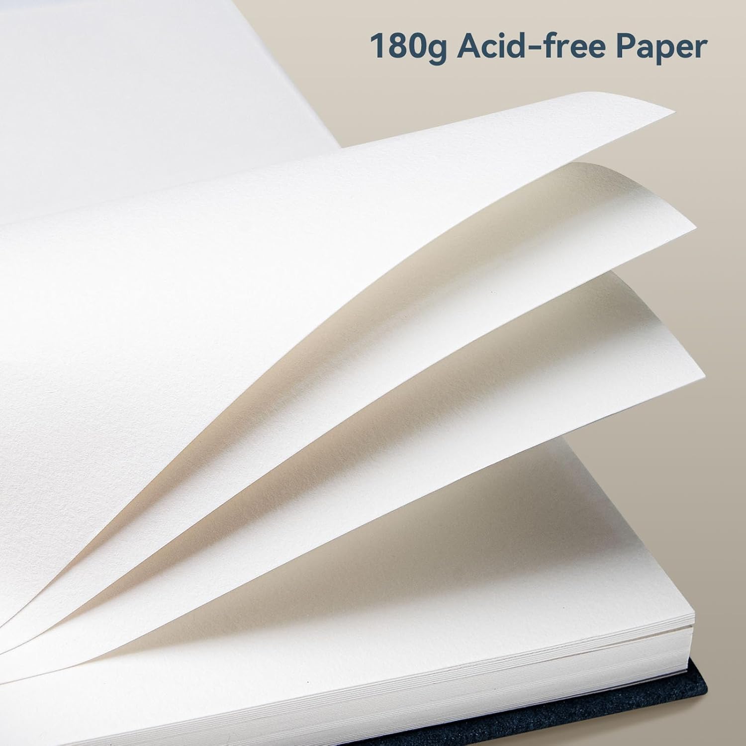 Detalle de Arrtx carnet de croquis A6, 2 paquets de 120 feuilles/240 pages, reliure dos libre, 180 g/m²