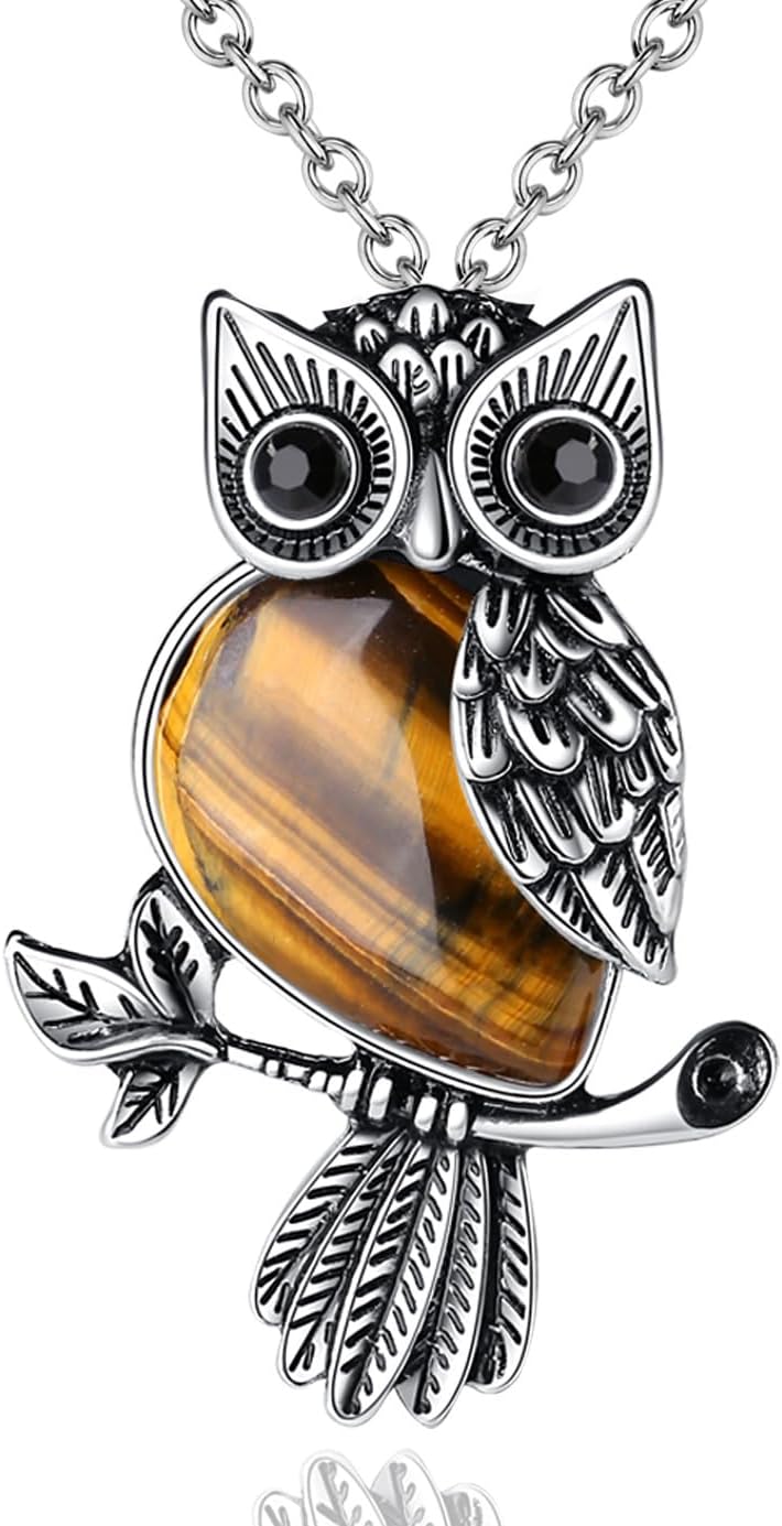 Detalle de XIANNVXI Crystal Owl Necklace 19.6in