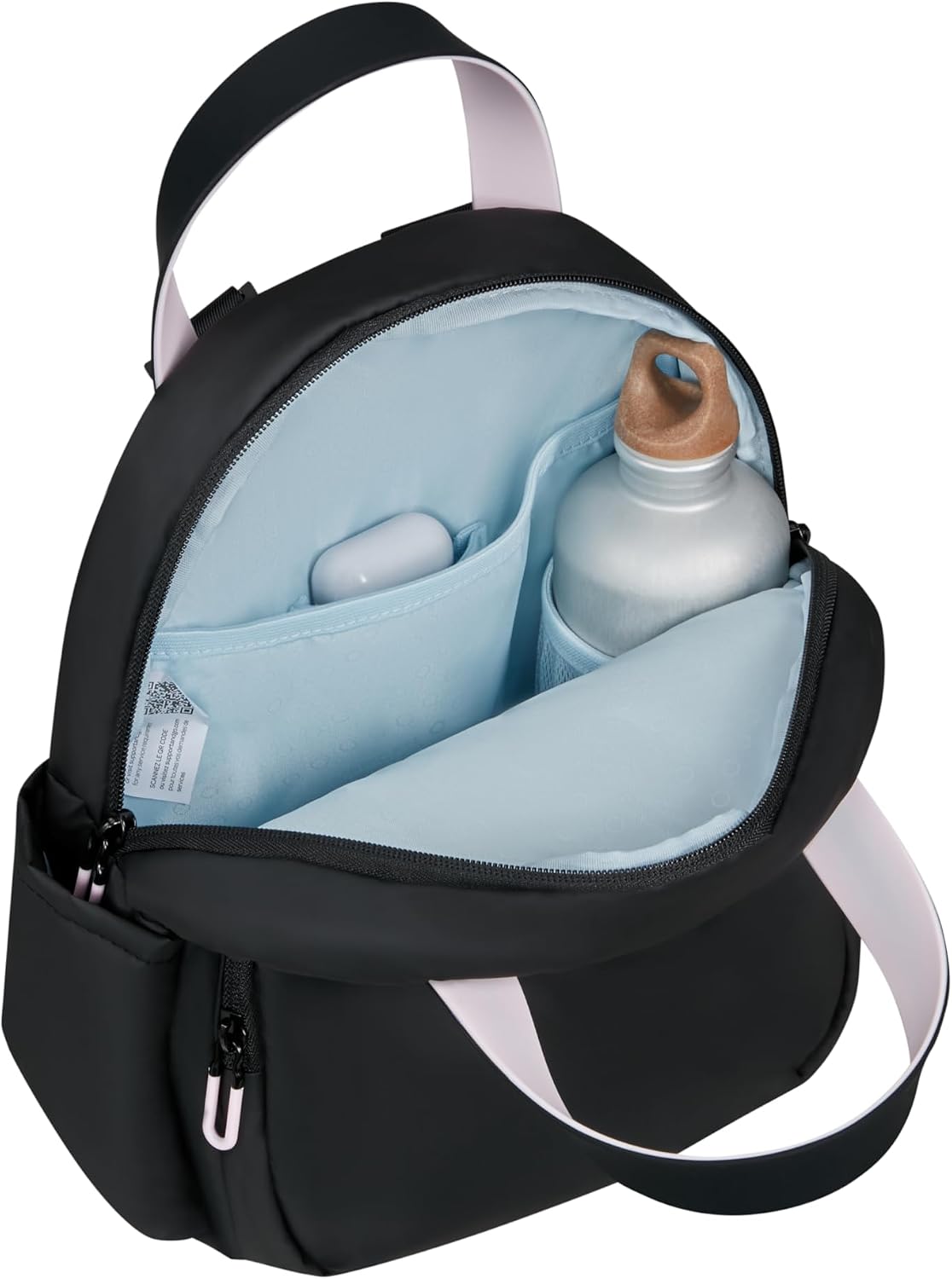 Detalle de American Tourister Puffypop Rucksack – mit Organisation und gepolsterten Tragegurten für Schule und Alltag