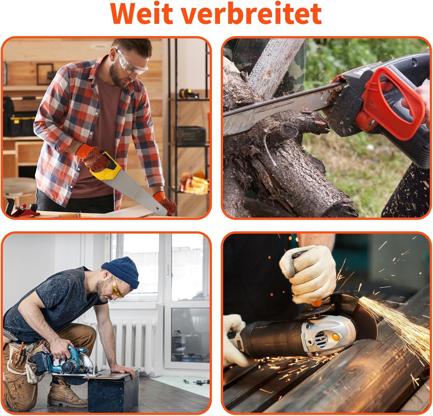 Thumbnail 5 de 3 Stück 5/32 Zoll Kettensägenketten-Schärffeile – Rundfeile mit Kunststoffgriff