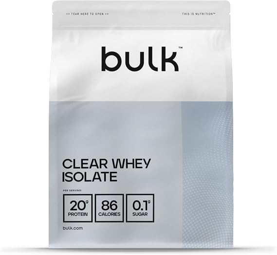 Detalle de Bulk Clear Whey Isolate 🍹 500 g, 20 Dosis, Fruta Punch