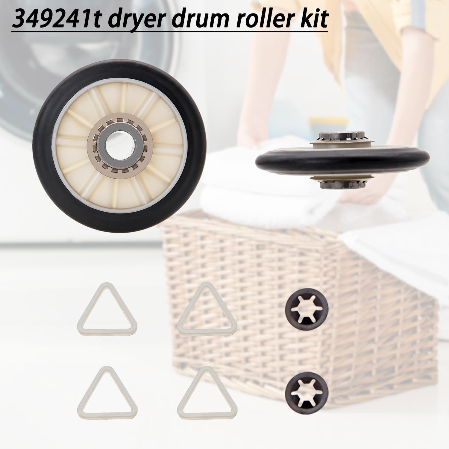 Thumbnail 5 de Siwdoy Dryer Repair Kit for Whirlpool with 341241 Belt and Drum Rollers