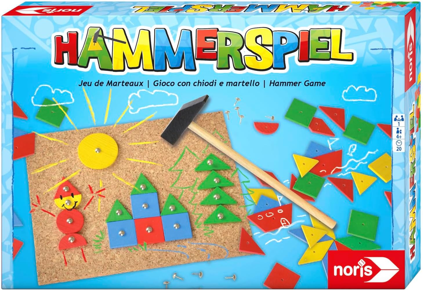 Detalle de noris Hammerspiel Geschicklichkeitsspiel