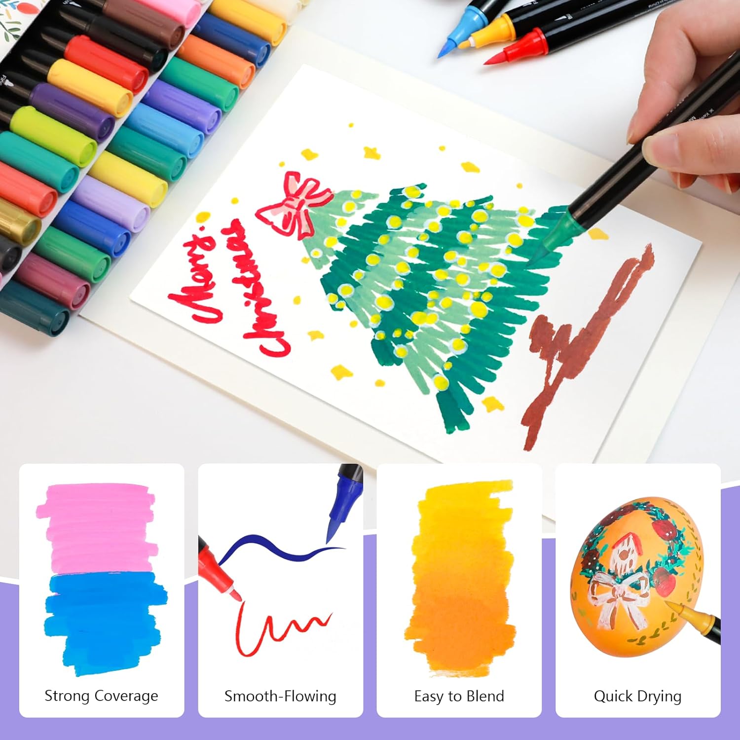 Thumbnail 3 de Artecho Acrylstifte 24 Farben Marker-Sets für DIY 🎨