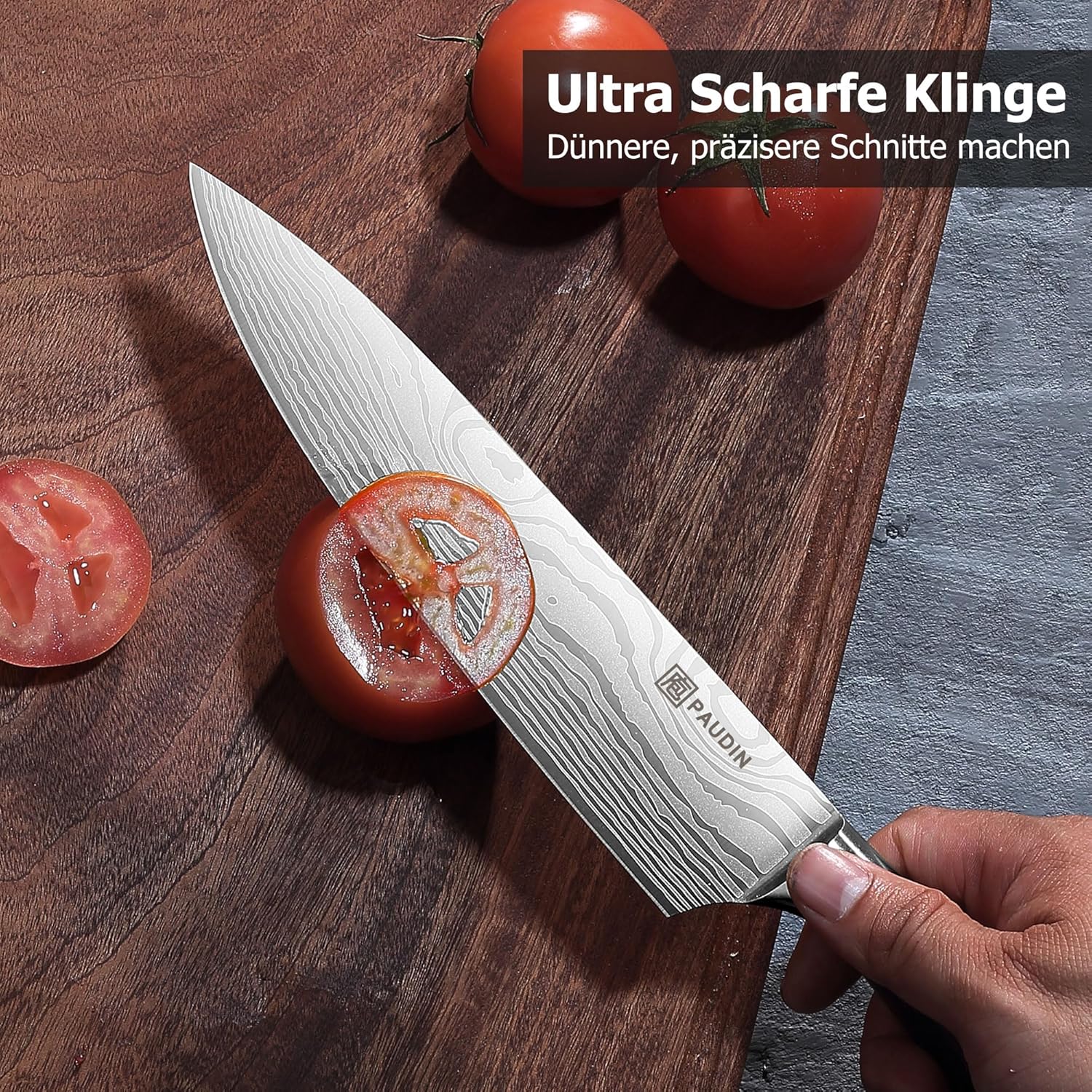 Thumbnail 6 de PAUDIN Juego de Cuchillos de Cocina Profesional 🔪 Set de 5