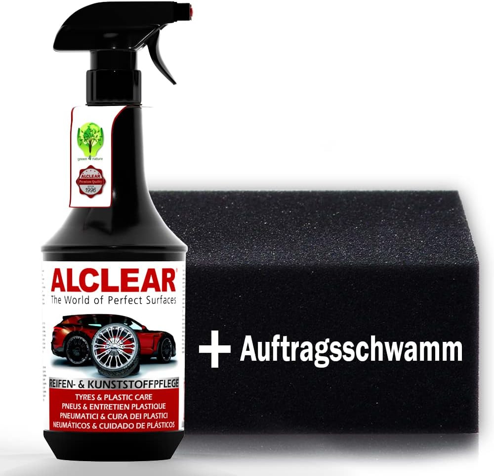 Detalle de ALCLEAR 721RK Reifenglanz 1000 ml – Pflege für Reifen, Dichtungen und Kunststoffleisten