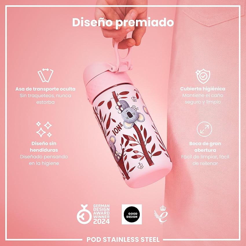 Thumbnail 5 de ion8 Botella Agua Inox 400 ml para niños