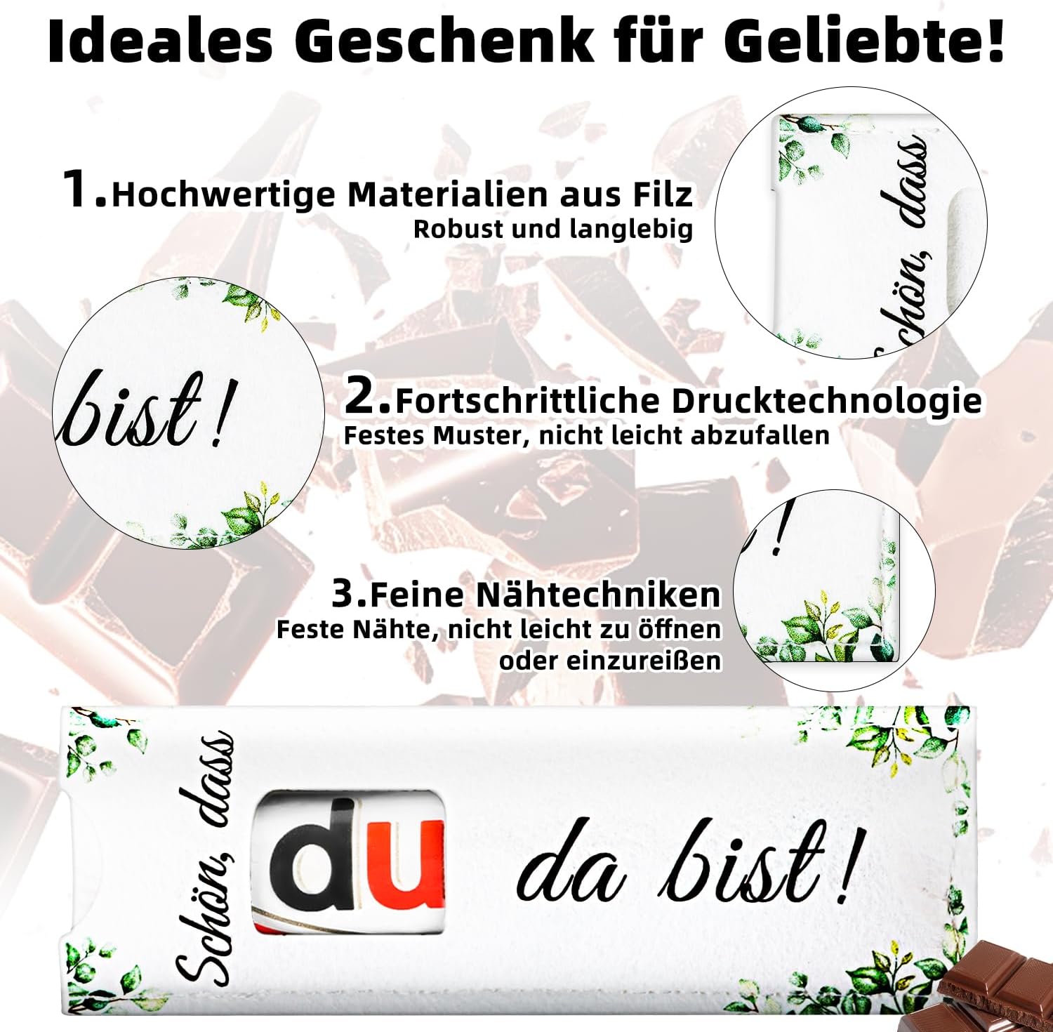 Thumbnail 1 de Giftota 12-teiliges Geschenkset „Schön, dass du da bist“ (ohne Schokolade) im Eukalyptus-Design