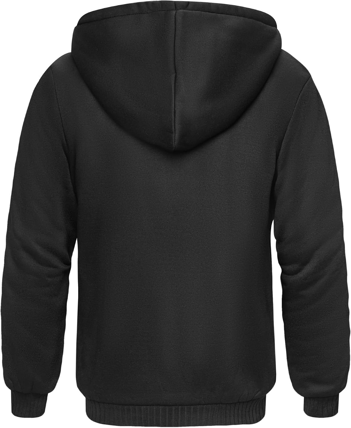 Detalle 2 de SCODI Men's Sherpa-Lined Zip-Up Hoodie
