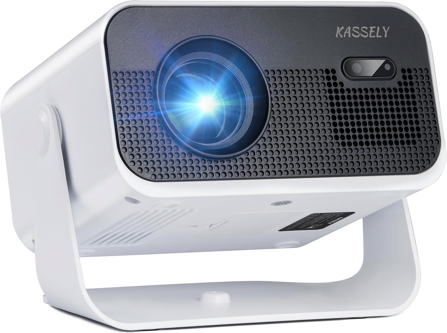 Portable Mini Projector (720P Native HD) with WiFi 6 & Bluetooth 5.2, Auto Keystone and Built-in Speaker