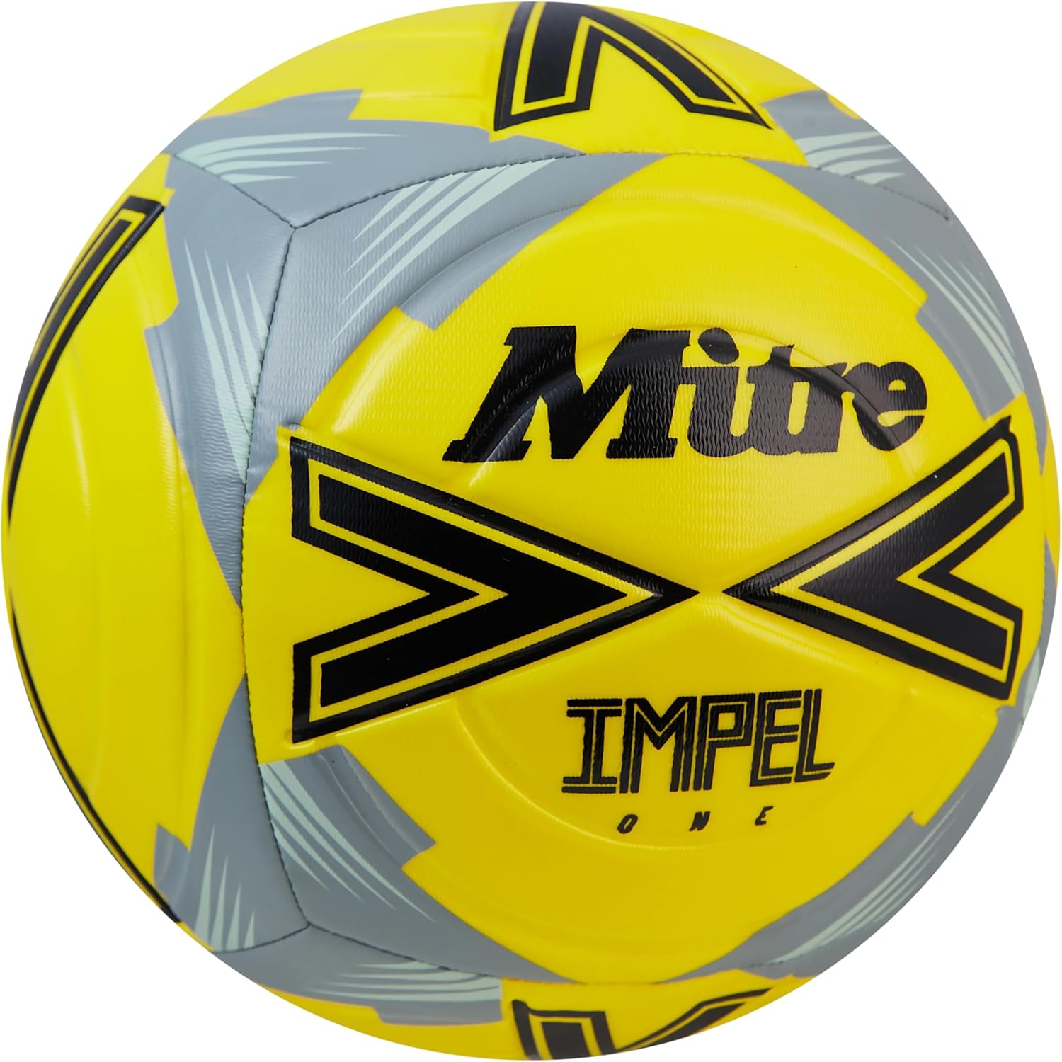 Detalle de Mitre Adult Impel One 24 Football, Fluo Yellow/Black/Circular Grey