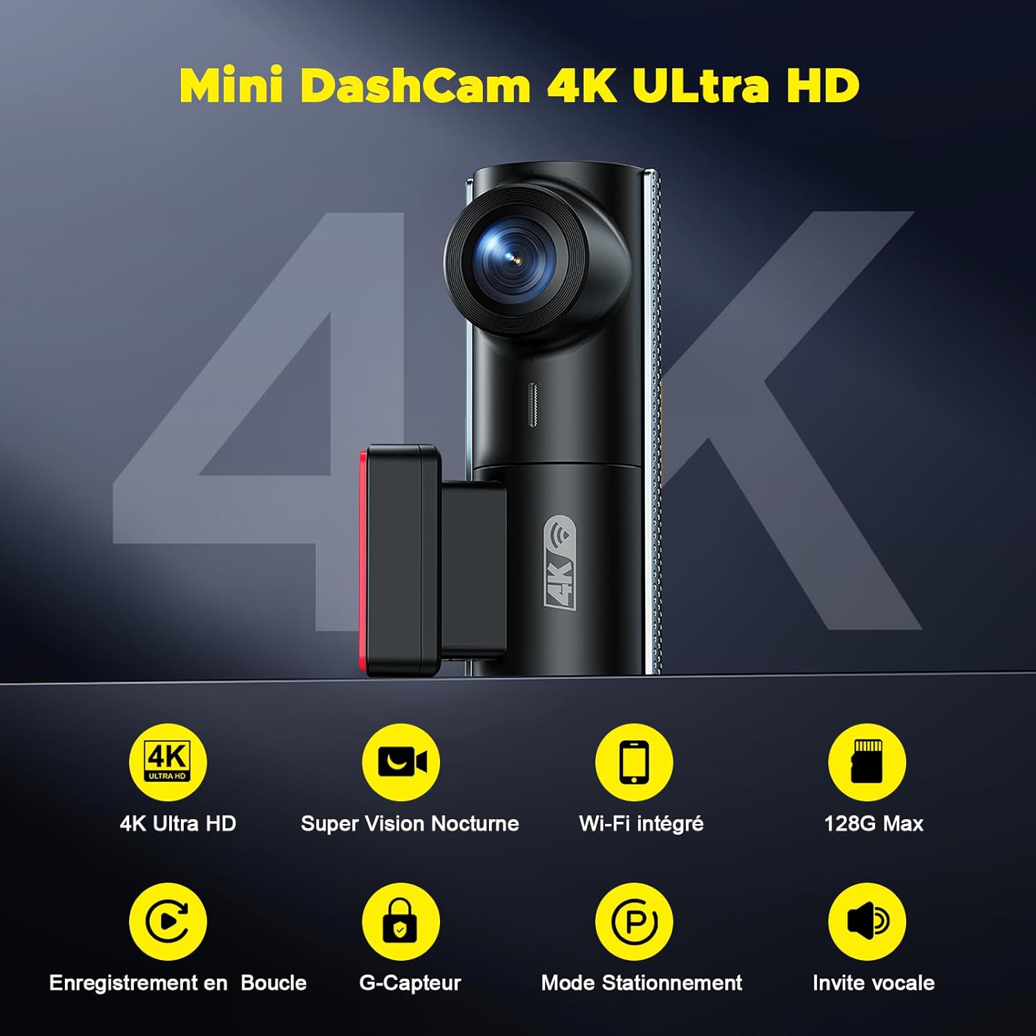 Thumbnail 4 de Volam 4K Dashcam 170°