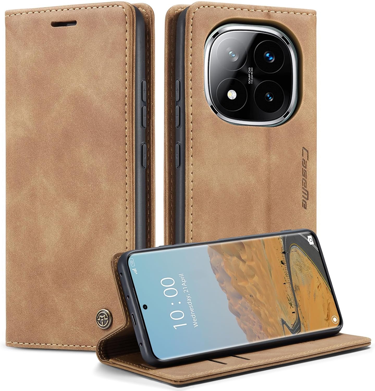 Detalle de Monweicz Xiaomi Poco X7 5G Lederhülle 360° Schutz
