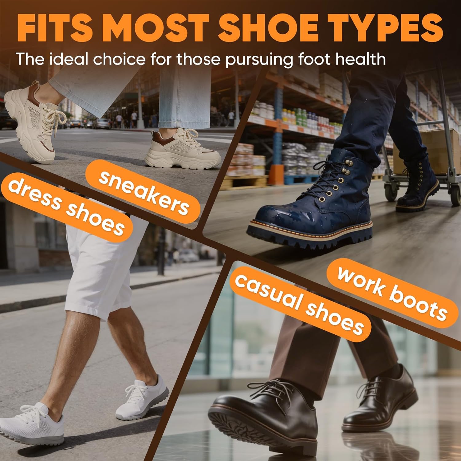 Thumbnail 5 de Footmaster orthopädische Einlegesohlen bei Plantarfasziitis & Plattfüßen – Fußgewölbestütze gegen Fußschmerzen