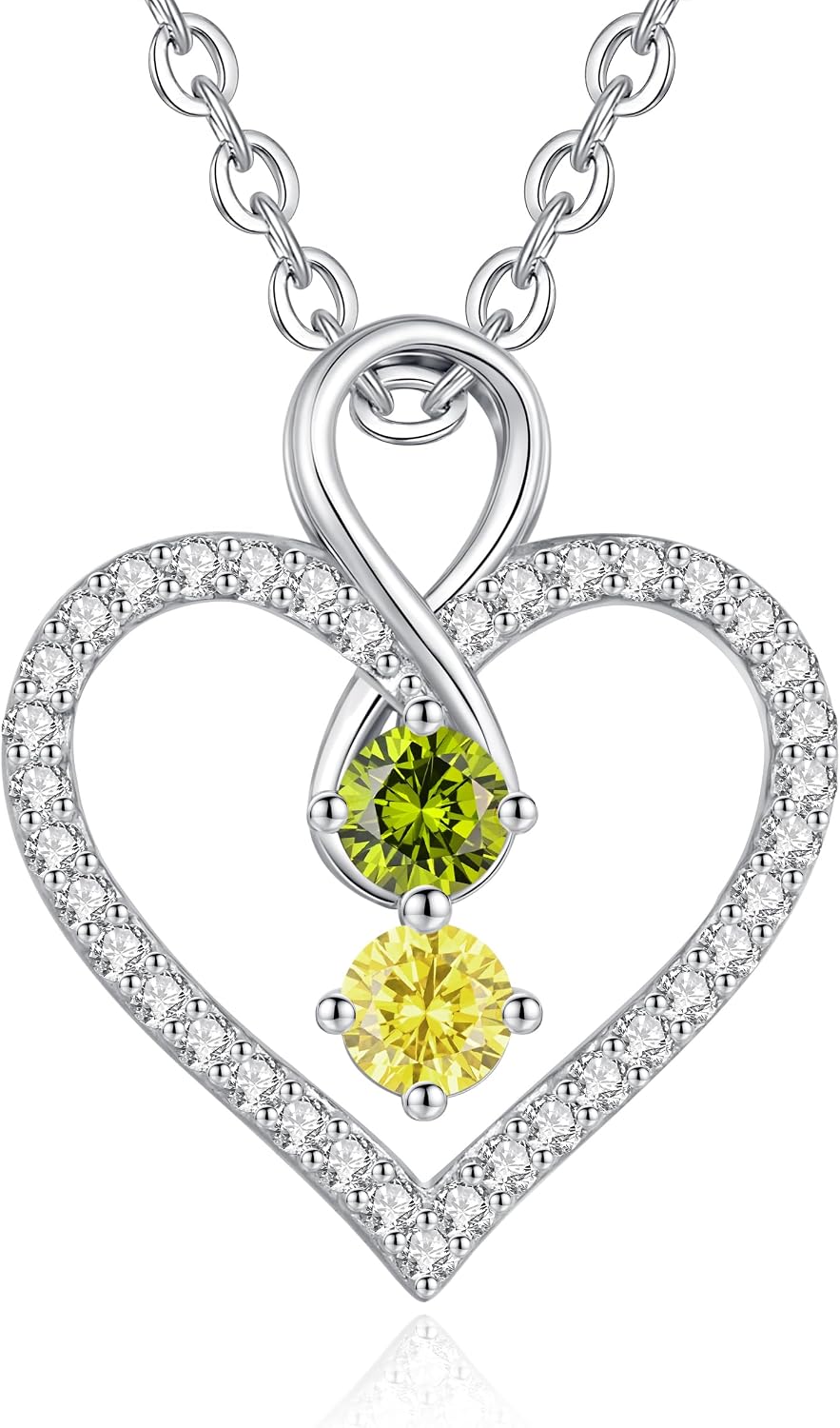 Thumbnail 6 de Infinity Birthstone Necklace in 925 Sterling Silver