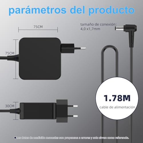 Thumbnail 3 de Shefor Cargador 65W 20V 3.25A para portátiles Lenovo con conector 4.0x1.7mm