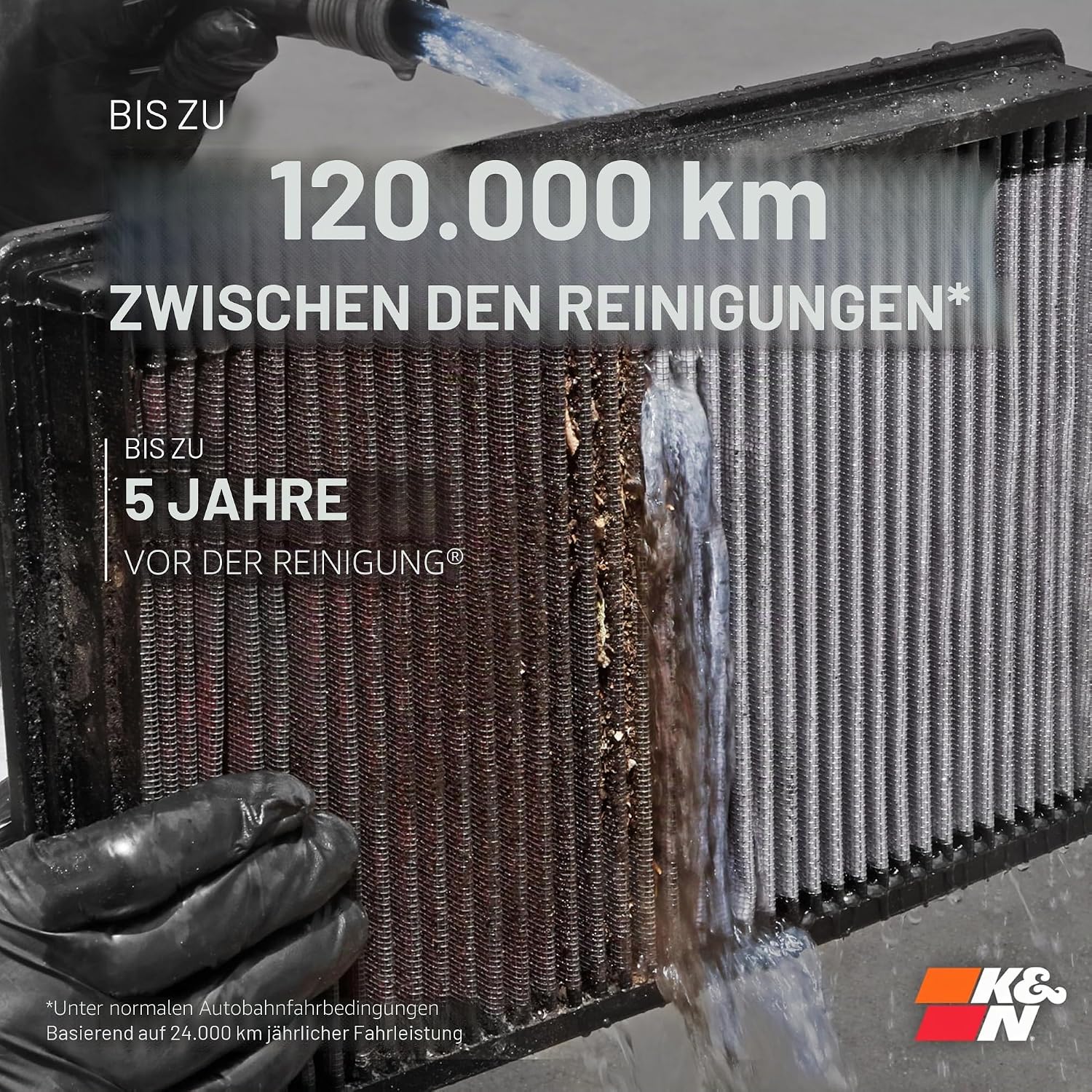 Detalle de K&N 33-2300 Hochleistungs-Motorluftfilter – abwaschbar, langlebig, für GT86/BRZ/FR-S (2005–2019)
