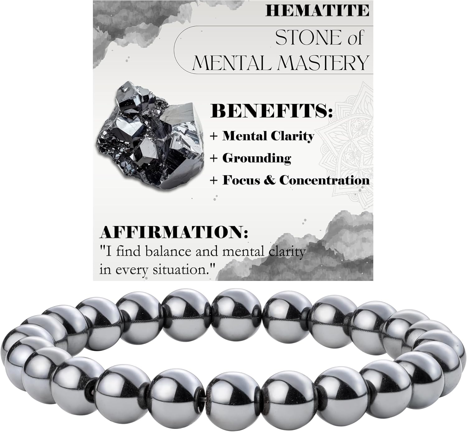 Detalle 2 de Bivei Kristall Armband 8 mm Perlen â Damenarmband đ