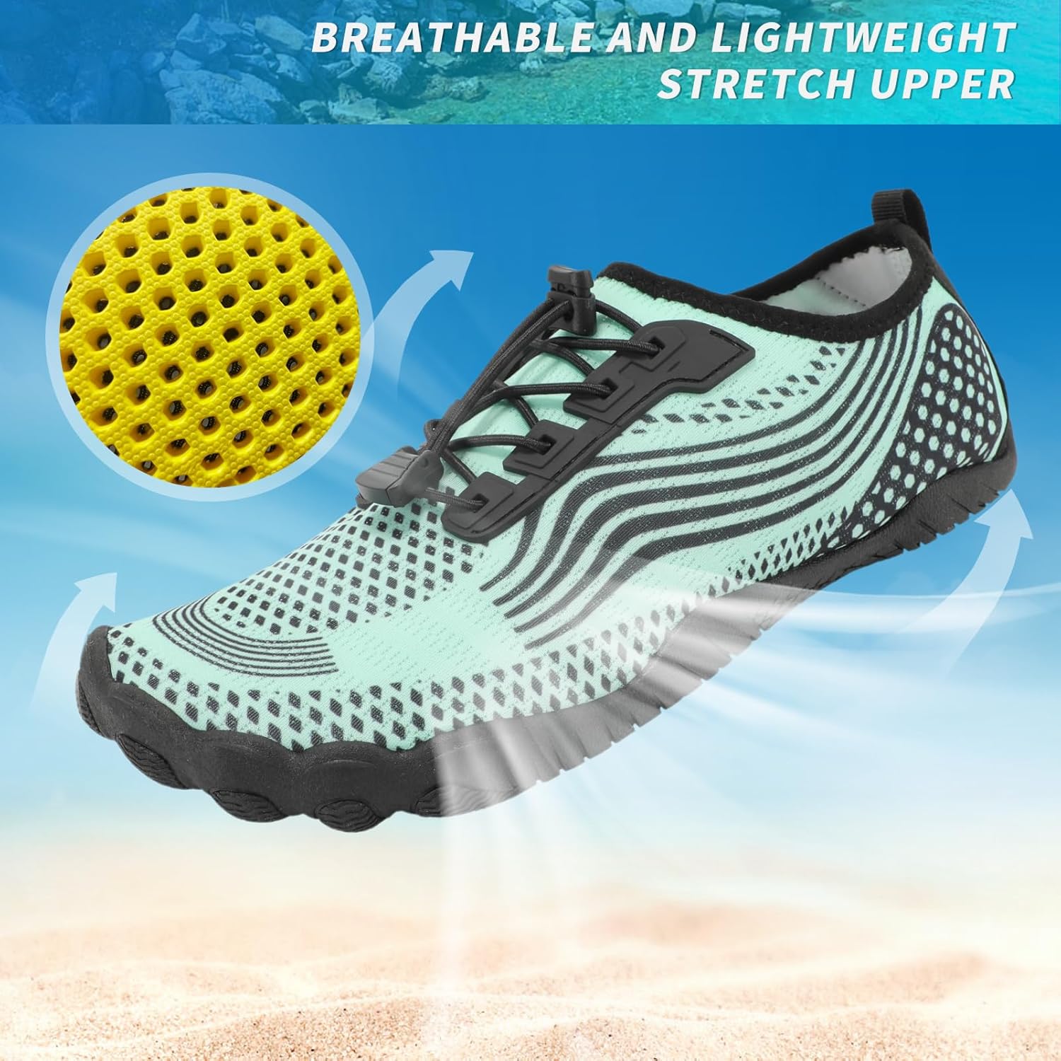 Thumbnail 5 de ZHR Water Shoes for Men and Women: Quick-Dry Aqua Socks for Beach, Pool and Outdoor Fun