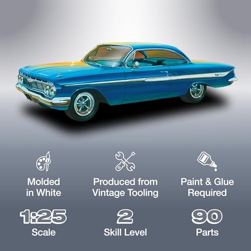 Detalle 2 de プラッツ AMT1013 1/25 1961 シボレー インパラSS プラモデルキット